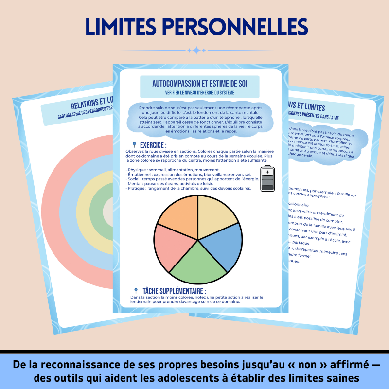 Cahier d’exercices De Thérapie pour Adolescents - Plus De 9+ Outils Approuvés Par Des Thérapeutes Qui Aident À Développer La Confiance En Soi, La Clarté Mentale Et La Force Émotionnelle Tout En Soutenant Le Développement Des Adolescents