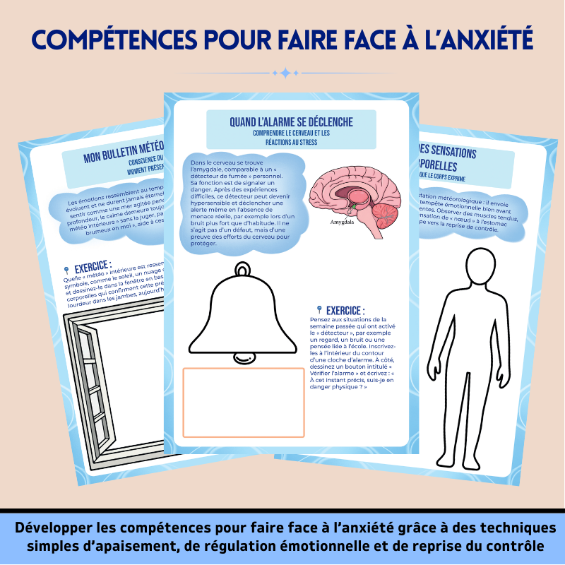 Cahier d’exercices De Thérapie pour Adolescents - Plus De 9+ Outils Approuvés Par Des Thérapeutes Qui Aident À Développer La Confiance En Soi, La Clarté Mentale Et La Force Émotionnelle Tout En Soutenant Le Développement Des Adolescents