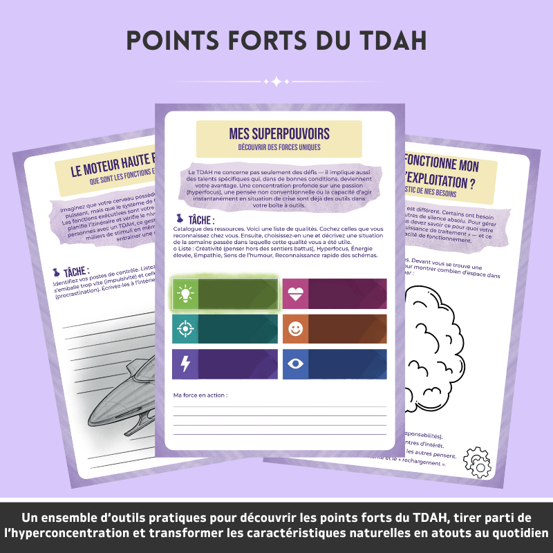 TDAH  Ensemble D’outils Pour Soutenir Les Fonctions Exécutives