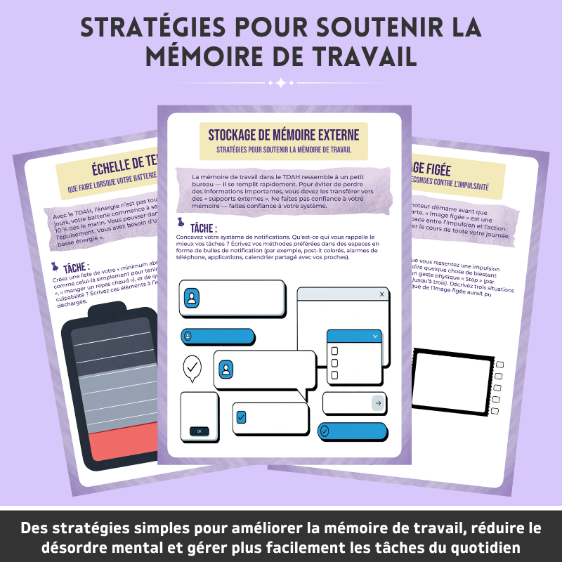 TDAH  Ensemble D’outils Pour Soutenir Les Fonctions Exécutives