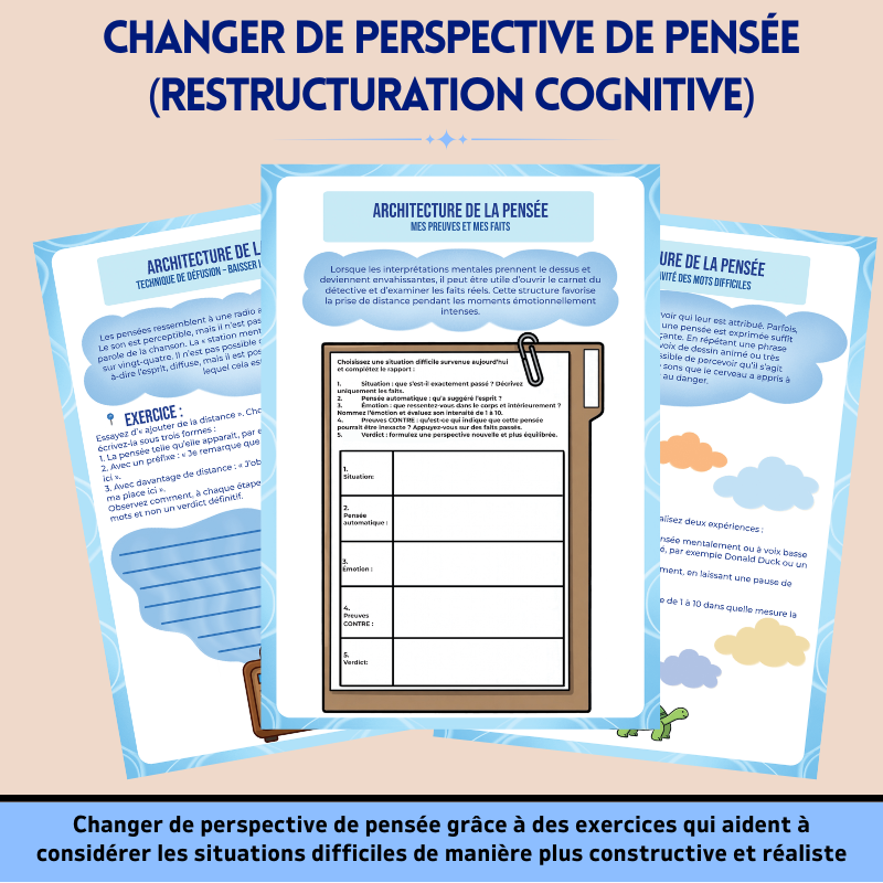Cahier d’exercices De Thérapie pour Adolescents - Plus De 9+ Outils Approuvés Par Des Thérapeutes Qui Aident À Développer La Confiance En Soi, La Clarté Mentale Et La Force Émotionnelle Tout En Soutenant Le Développement Des Adolescents
