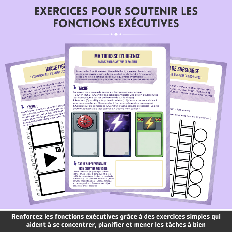 TDAH  Ensemble D’outils Pour Soutenir Les Fonctions Exécutives